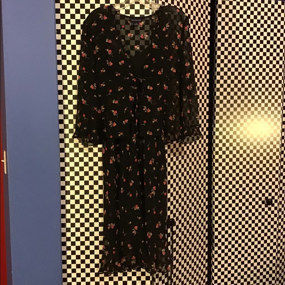 Slip dress w/matching over top